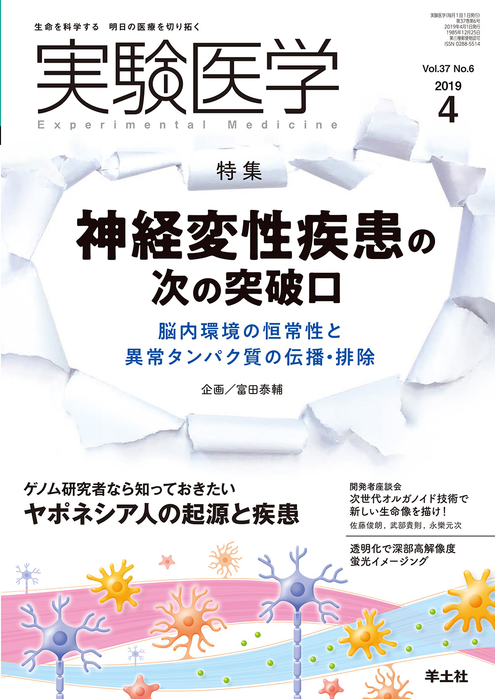 実験医学 Vol.37 No.6【電子版】 | 医書.jp