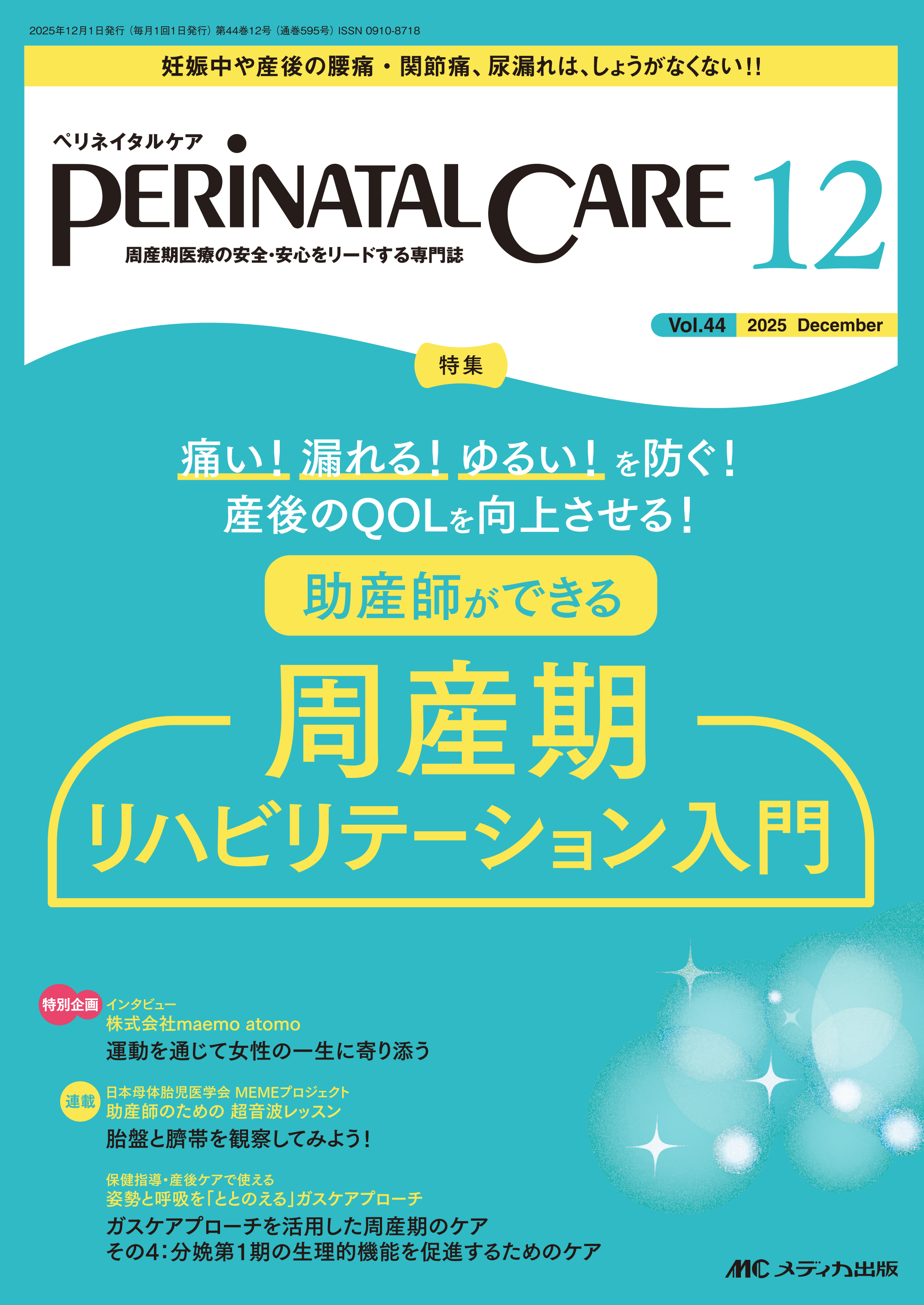 ペリネイタルケア 4〜12月号 9冊セット PERINATAL CARE（ペリネイタルケア）2025年12月号 | 医書.jp